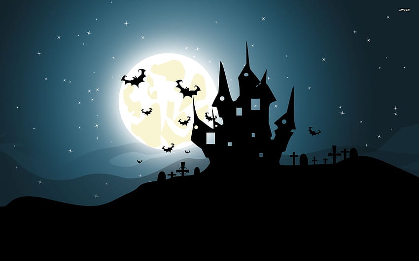 Spooky house in the cemetery - Holiday HD wallpaper | Pxfuel