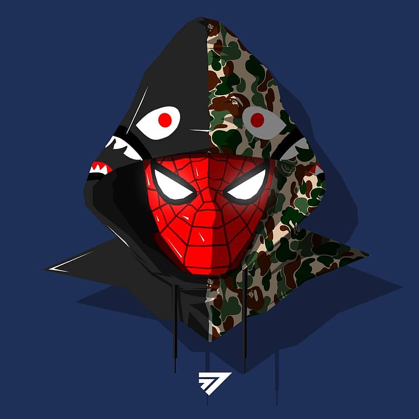 Szn 在 Instagram 上发布：“Bape Spiderman! szn. Part 3 of a, Marvel