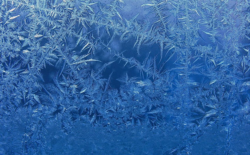 Frost mavi arka plan cam kış penceresi buz. HD duvar kağıdı