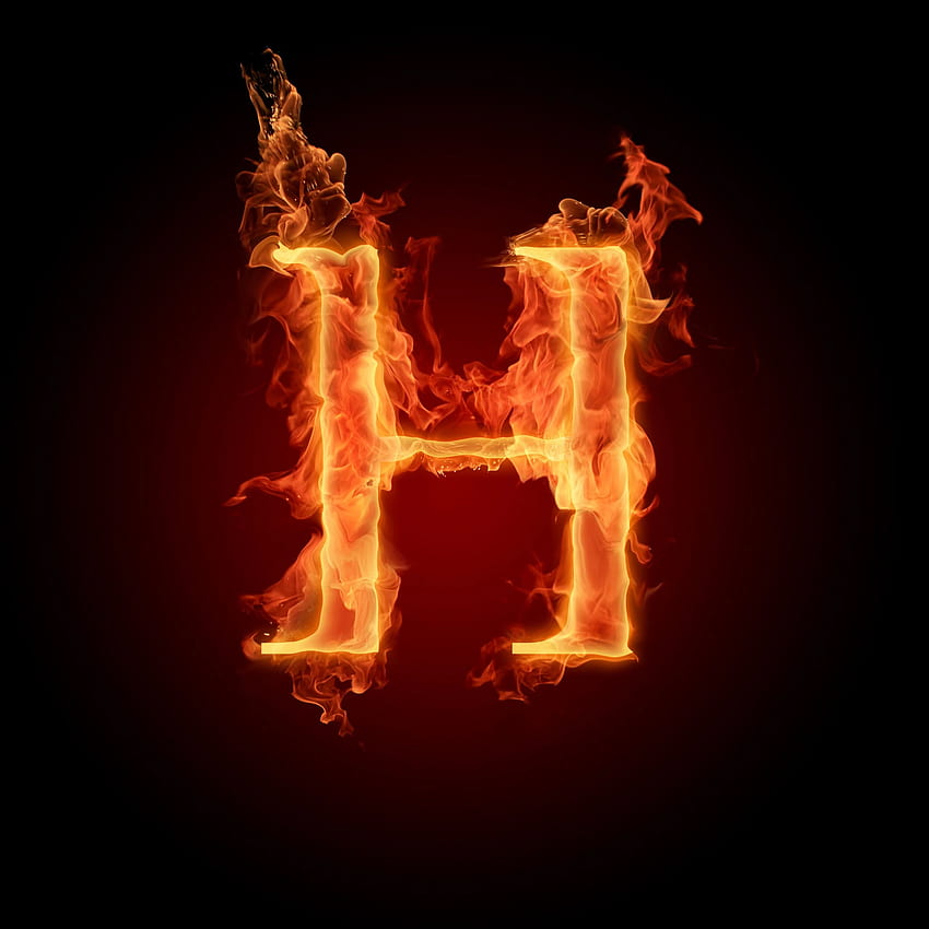 Letter H, Fire Alphabet HD phone wallpaper