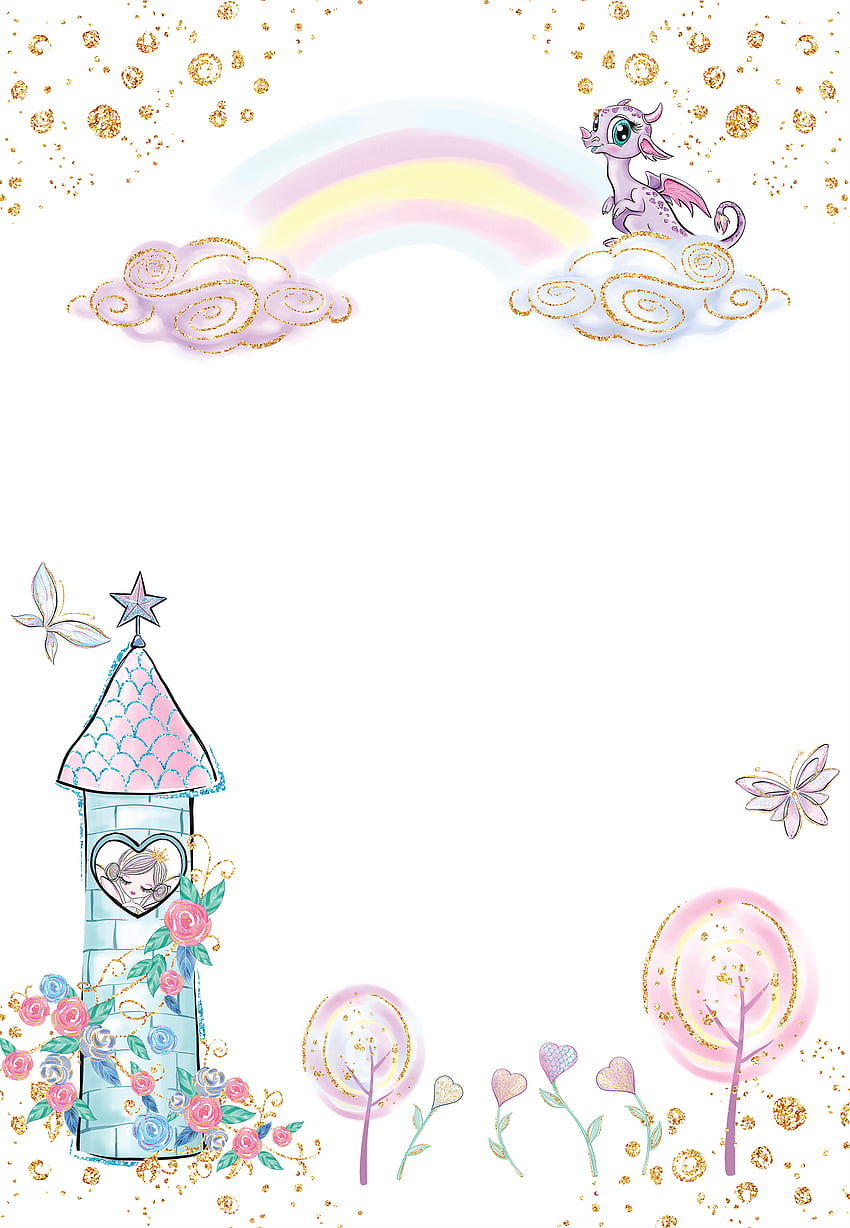 Little Miss Sparkle - Birtay-Einladungsvorlage. Grüße Insel. Blumenkarten-Design, Sparkle Birtay, Baby-Birtay-Einladungen HD-Handy-Hintergrundbild