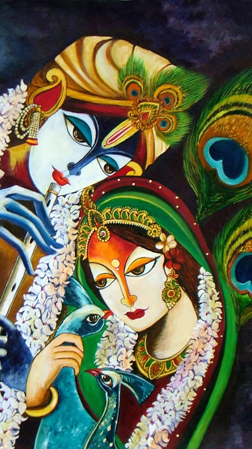 Radha Krishna , Cantik, Lukisan Radha Krishna wallpaper ponsel HD