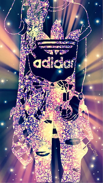 Adidas shop glitter background