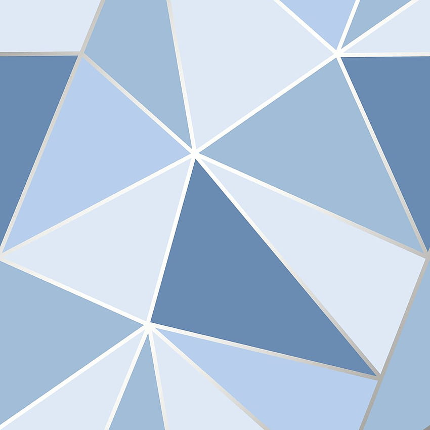 Apex Geometric Blue Fine Decor FD41992, Light Blue Geometric HD phone wallpaper