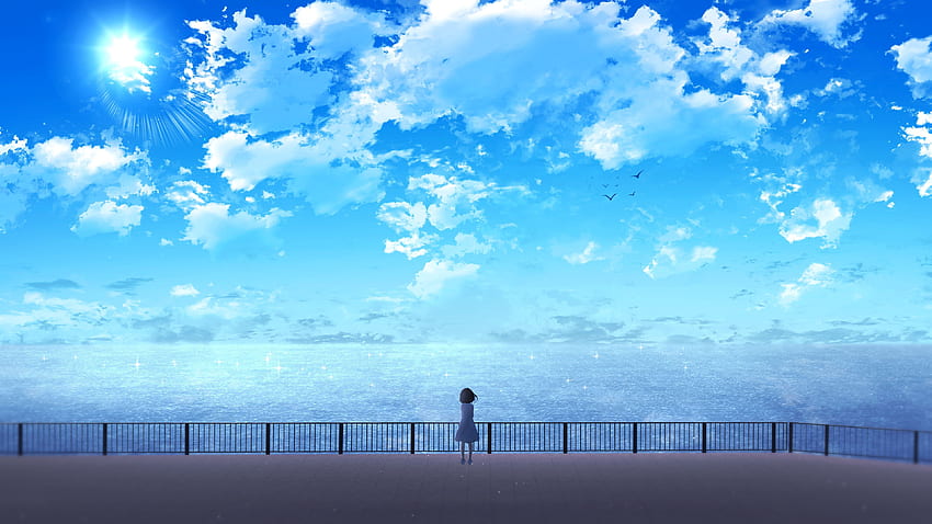Ocean Anime, Ocean Girl Anime HD wallpaper