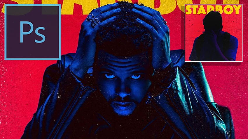 Menciptakan Seni Sampul Album The Weeknd Starboy dalam hop CC Wallpaper HD
