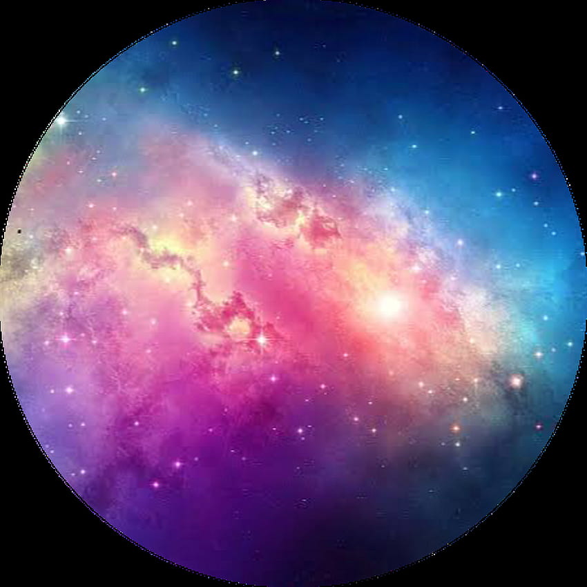 del cerchio dello spazio luminoso della galassia delle stelle Sfondo del telefono HD