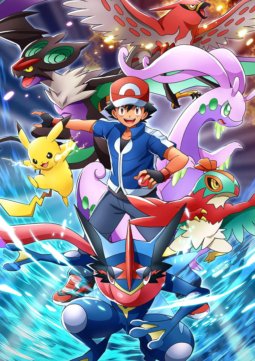 Ash Greninja Pokemon Z PC (Página 1), Shiny Ash Greninja fondo de pantalla del teléfono