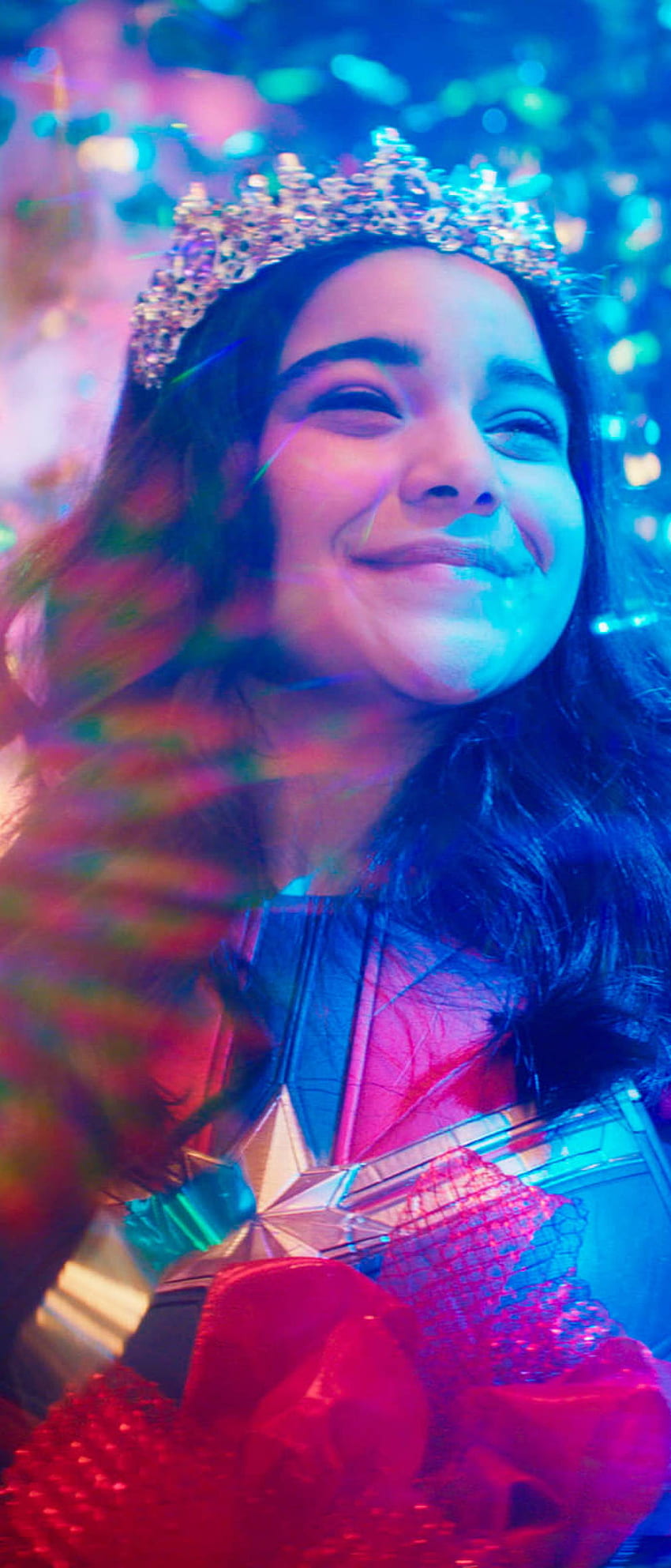 Iman Vellani en Ms. Marvel Temporada 1 Resolución, serie de televisión y antecedentes fondo de pantalla del teléfono
