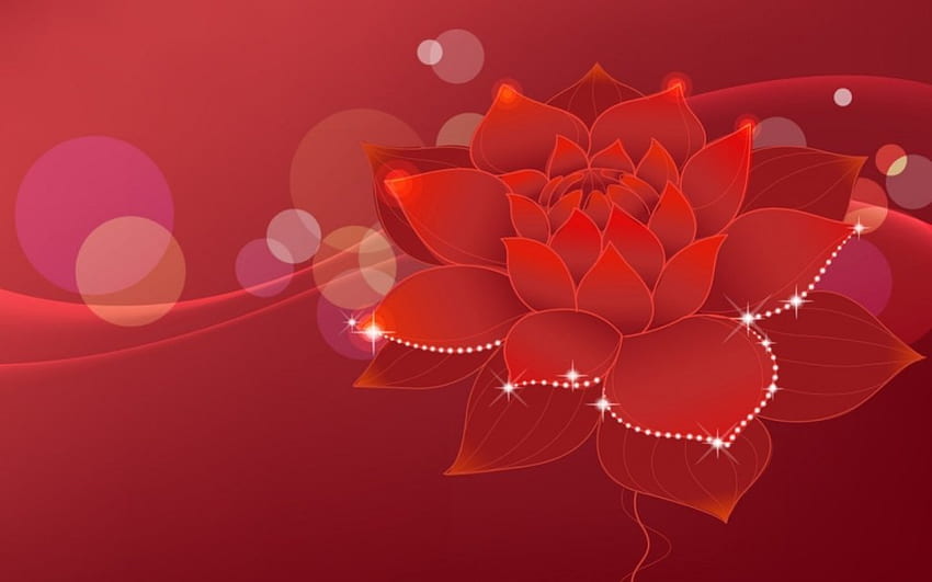 Fleur rouge, fleurs, rouge Fond d'écran HD