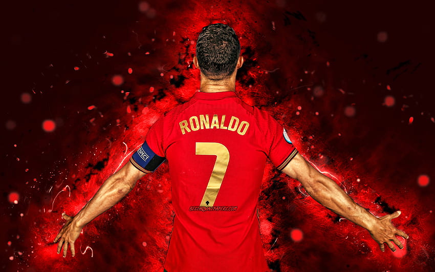 Cristiano Ronaldo Wallpaper 4K, Yellow background, #9685