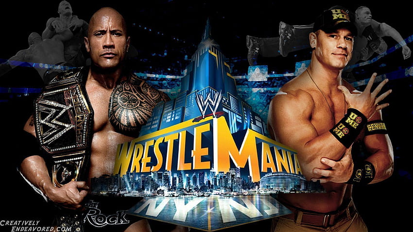 WrestleMania 水曜日: The Rock vs John Cena for the . 高画質の壁紙