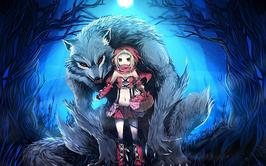 Animated Wolf, Awesome Werewolf HD wallpaper