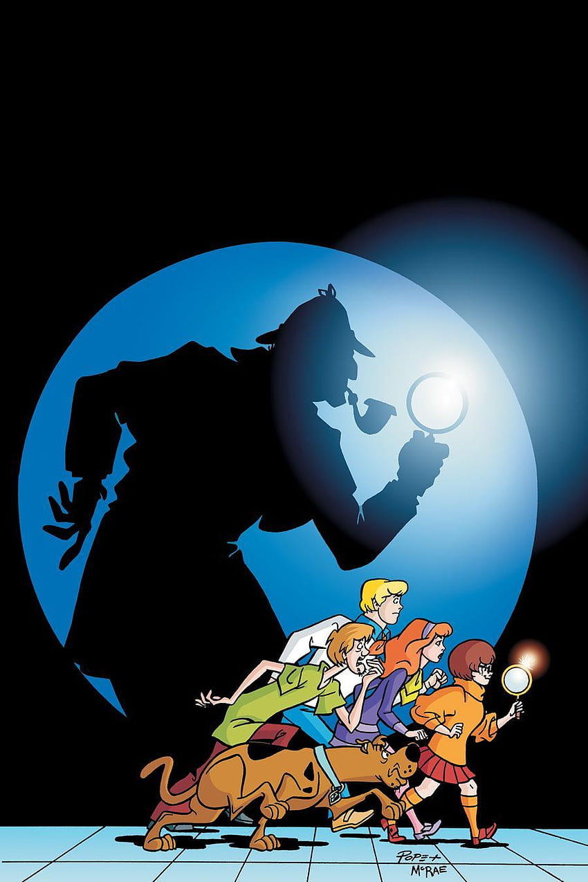 Скуби Ду и приятели:. Включена мистерия на Скуби Ду, карикатура на Шерлок Холмс HD тапет за телефон