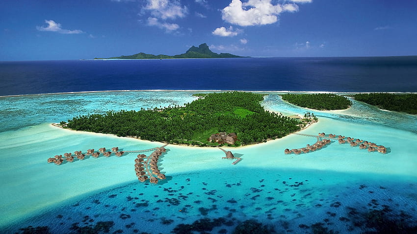 French Polynesia Resort, Vietnam Beach HD wallpaper
