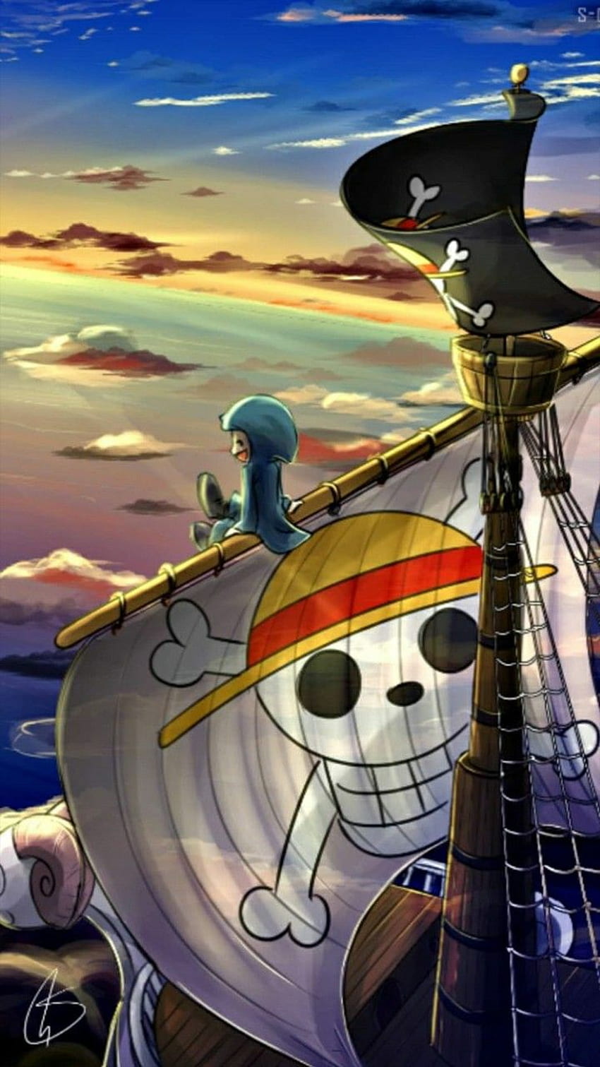 Das fröhliche Gehen? Auf der Tausendsonne. Anime-Personen, ns Aleatorien, Anime-Designs, One Piece Going Merry HD-Handy-Hintergrundbild