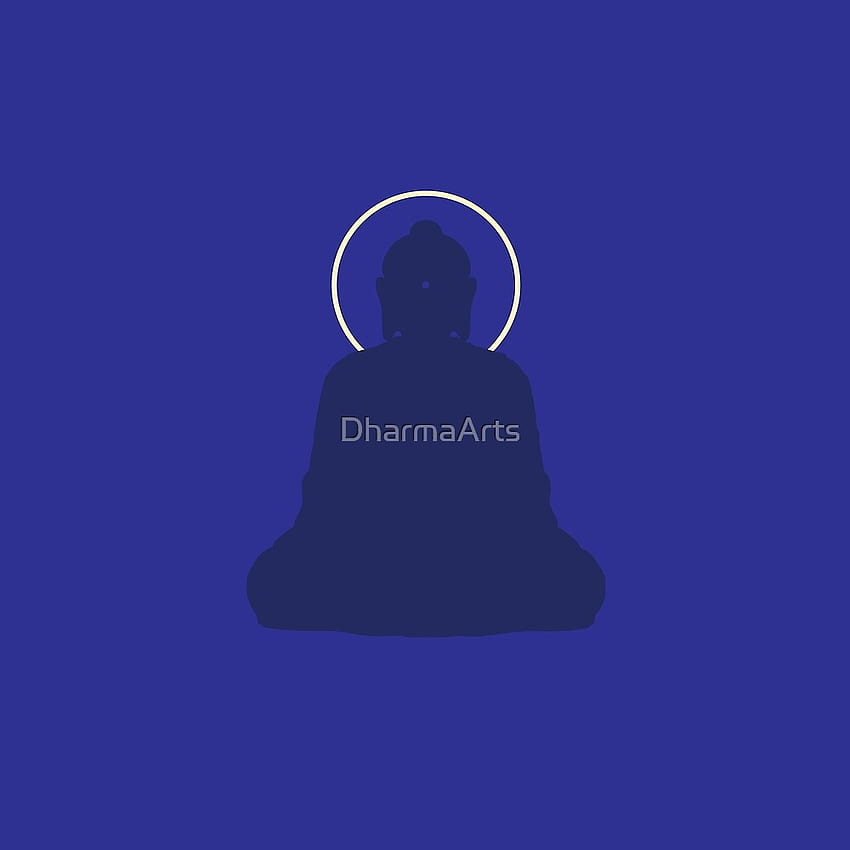 Impresión minimalista de Akshobhya Buddha, budista minimalista fondo de pantalla del teléfono