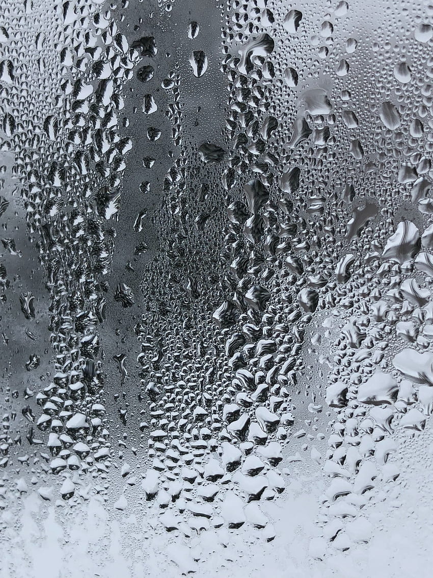 Drops, Macro, Surface, Glass HD phone wallpaper