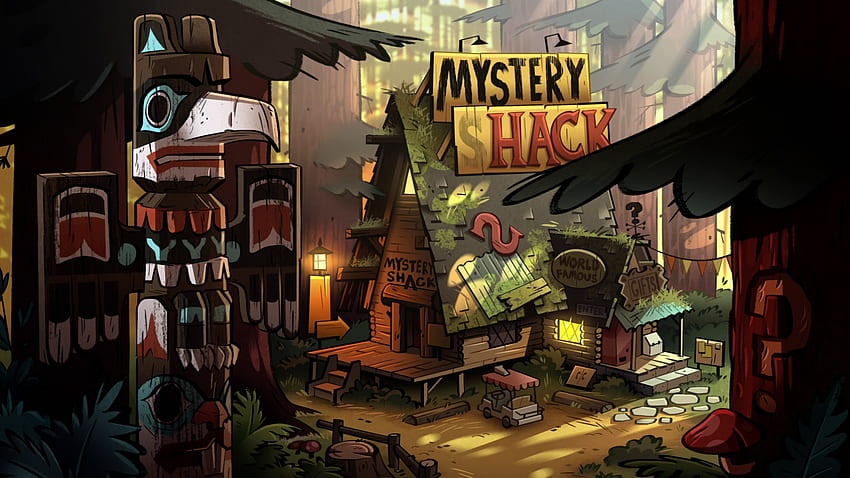 Mystery Shack, Gravity Falls Characters HD wallpaper