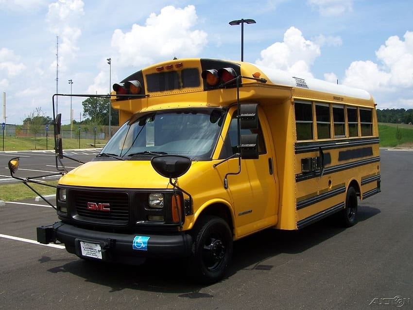 GMC G30 Schoolbus 03, Truck, Schoolbus, GMC, G30 HD wallpaper