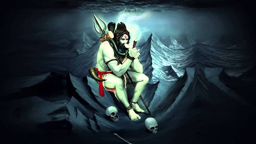 Bhole Baba Com Chilam. Deuses e Deusas Hindus papel de parede HD