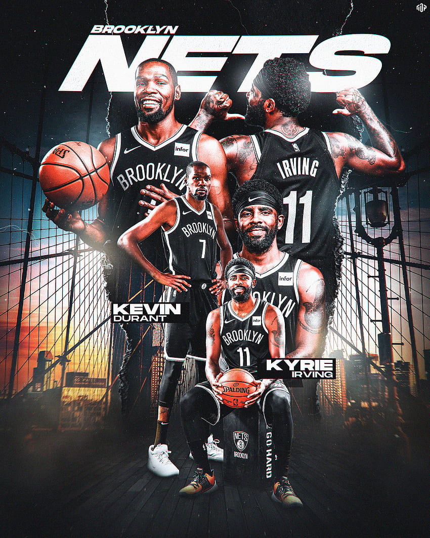 Brooklyn Media Day Graphic Kyrie, Kyrie Irving Nets HD phone wallpaper
