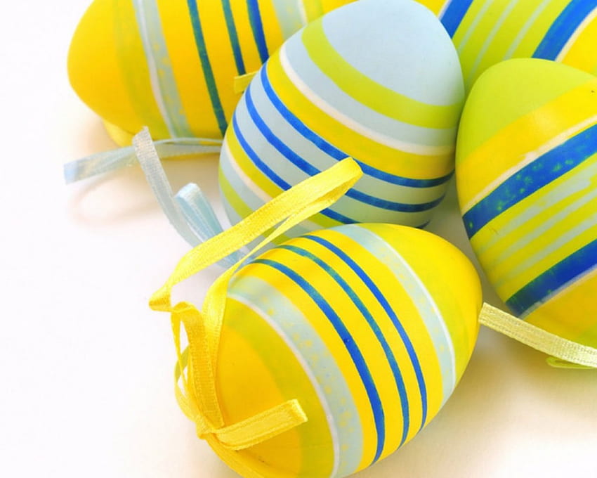 Telur Paskah, garis-garis, Paskah, dicat, telur Wallpaper HD