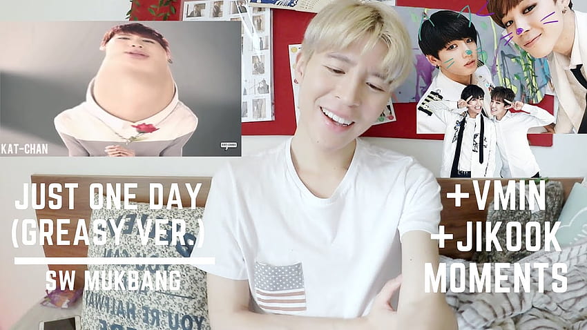 SW REACTION BTS - JUST ONE DAY(GREASY VER.)+VMIN JIKOOK MOMENTS, BTS Just One Day HD wallpaper