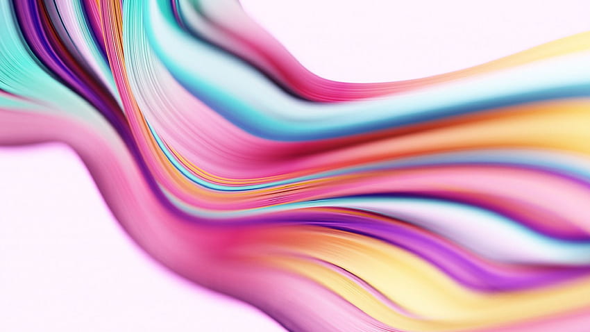 Colorful Abstract Wave White Background Design Transparent HQ. Me ...