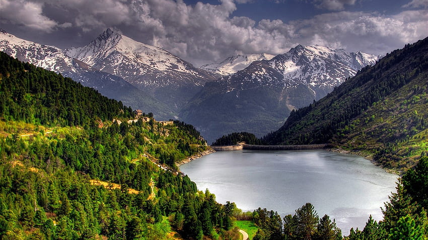 Landschaft, Flüsse, Berge HD-Hintergrundbild