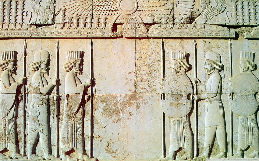 Persepolis perscy żołnierze, Persowie, Persepolis, żołnierze Tapeta HD