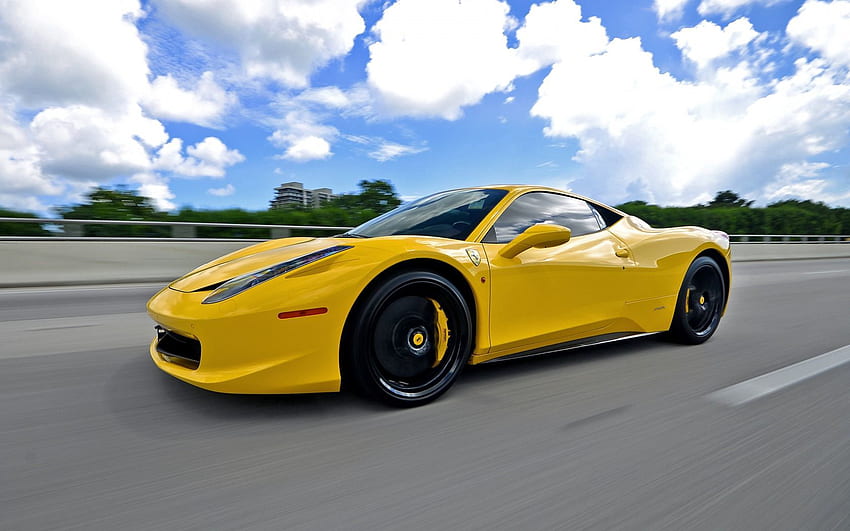 Ferrari, coches, movimiento, tráfico, vista lateral, 458, Italia fondo de  pantalla | Pxfuel