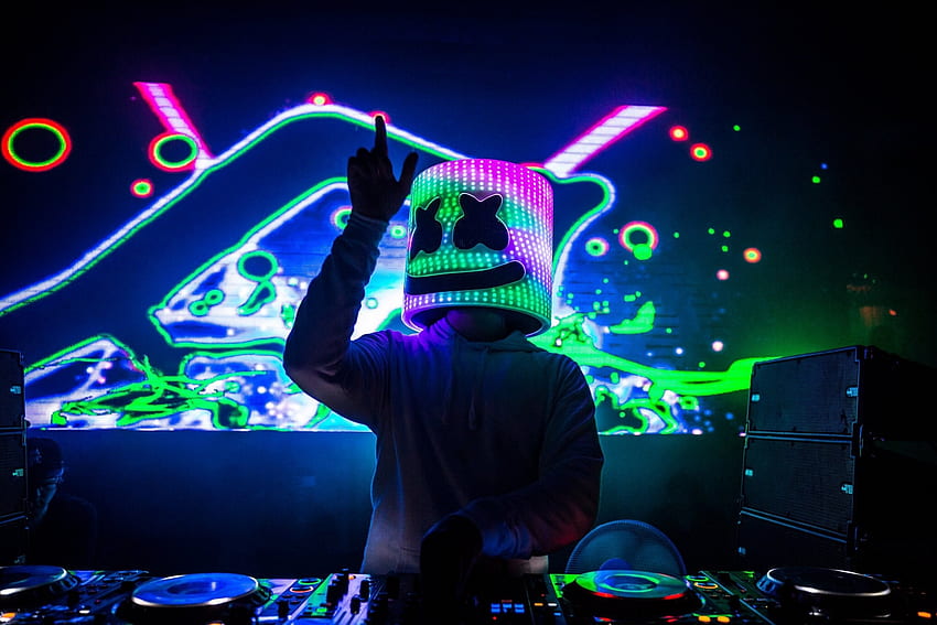 Marshmello, music, DJ, party HD wallpaper