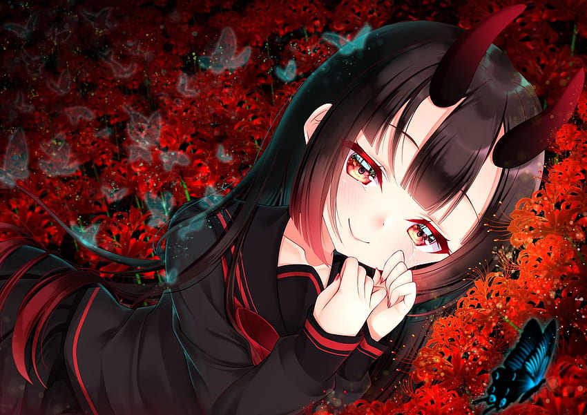 Page 4 | anime hair red black HD wallpapers | Pxfuel