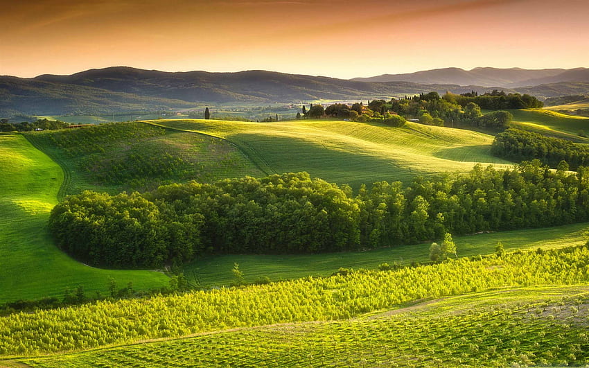 Beautiful Italian Landscape Mac, Beautiful Countryside HD wallpaper
