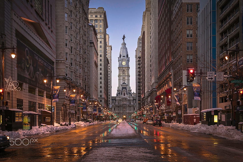 Philadelphia Winter - This was the view right before leaving my, Philadelphia Christmas HD wallpaper