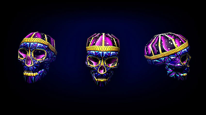 Art, Bright, 3D, Skull, Skulls HD wallpaper