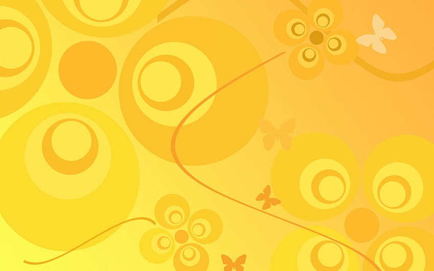 Flor Amarela - Plano de Fundo Autodesenvolvido, Amarelo Claro papel de parede HD