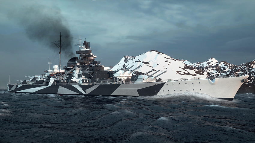 Battleship Bismarck HD wallpaper