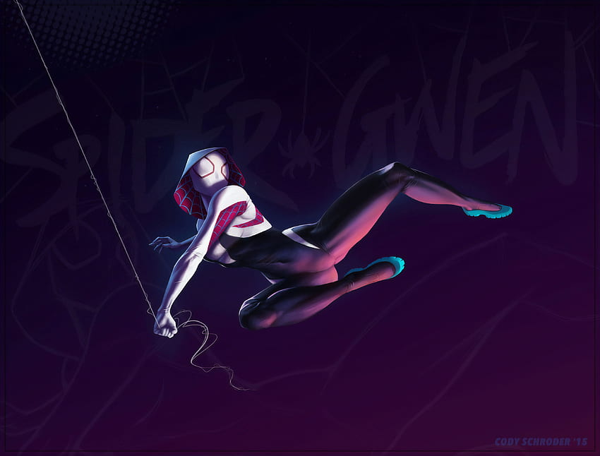Spider Gwen Stacy ใน Spider Man: Into The Spider Verse วอลล์เปเปอร์ HD