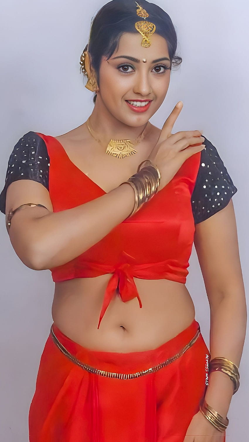 Meena, meena durai swamy, tamilska aktorka, pępek Tapeta na telefon HD