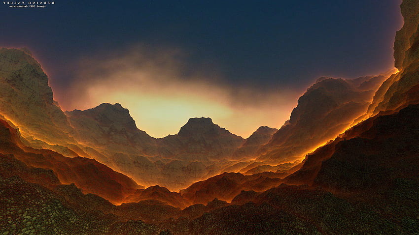 Valley Burn, Creative, , , Background HD wallpaper