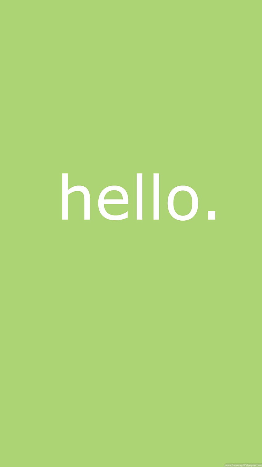 Simple Hello Message Background HD phone wallpaper