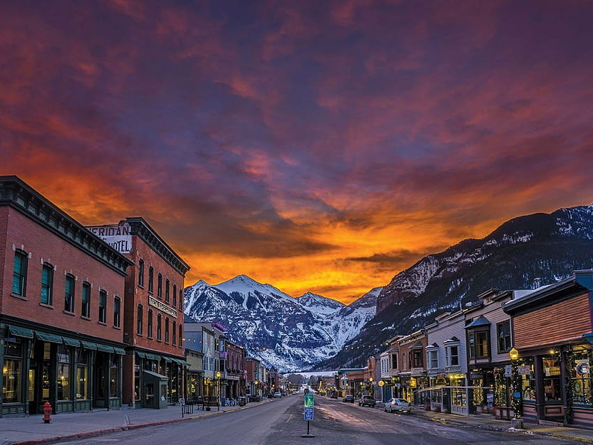 A melhor aventura de esqui no Colorado: 16 experiências essenciais, Telluride Colorado papel de parede HD
