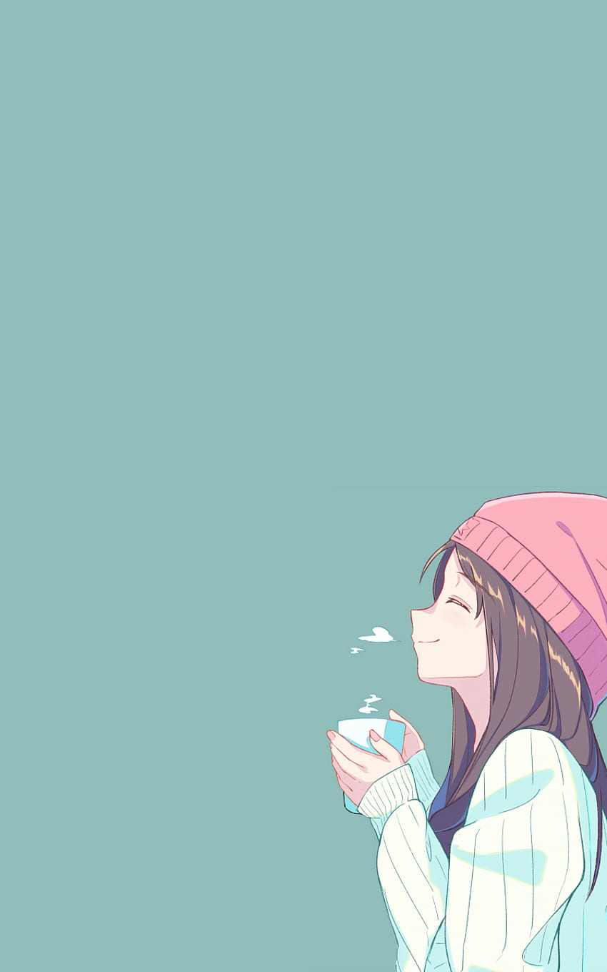 Gadis Anime Lucu, Tersenyum, Tampilan Profil wallpaper ponsel HD