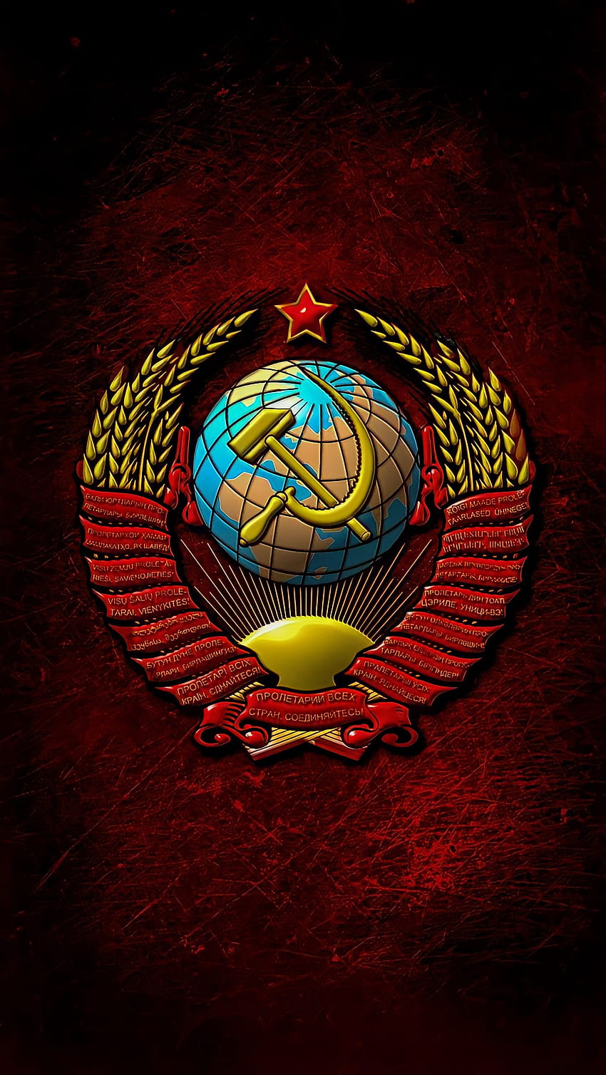 Coat of arms of the USSR, ссср HD phone wallpaper