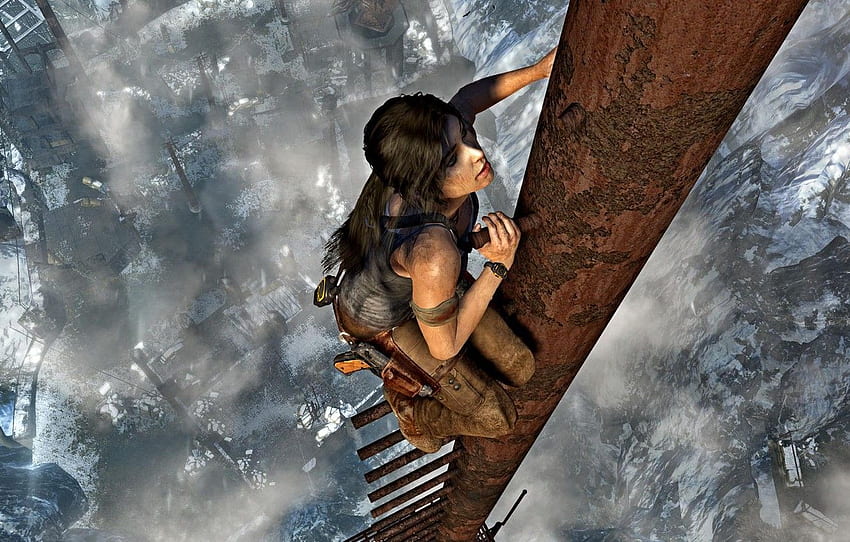 Waffe, Tomb Raider, Lara Croft, Lara Croft, Radio, Funkturm, Tomb Raider für , Abschnitt игры HD-Hintergrundbild