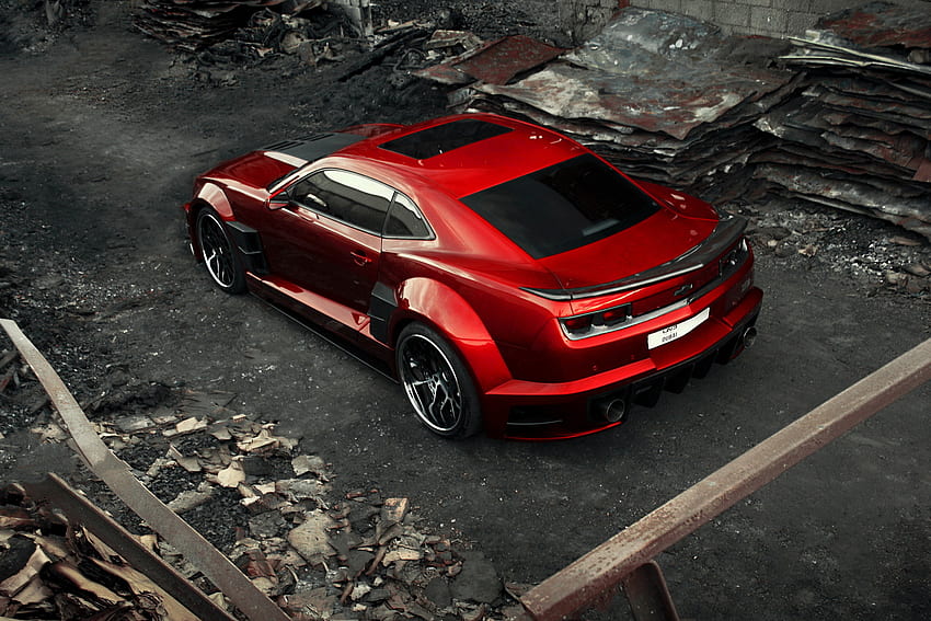 Carbon, Cars, View From Above, Chevrolet Camaro, Chevy Camaro HD wallpaper