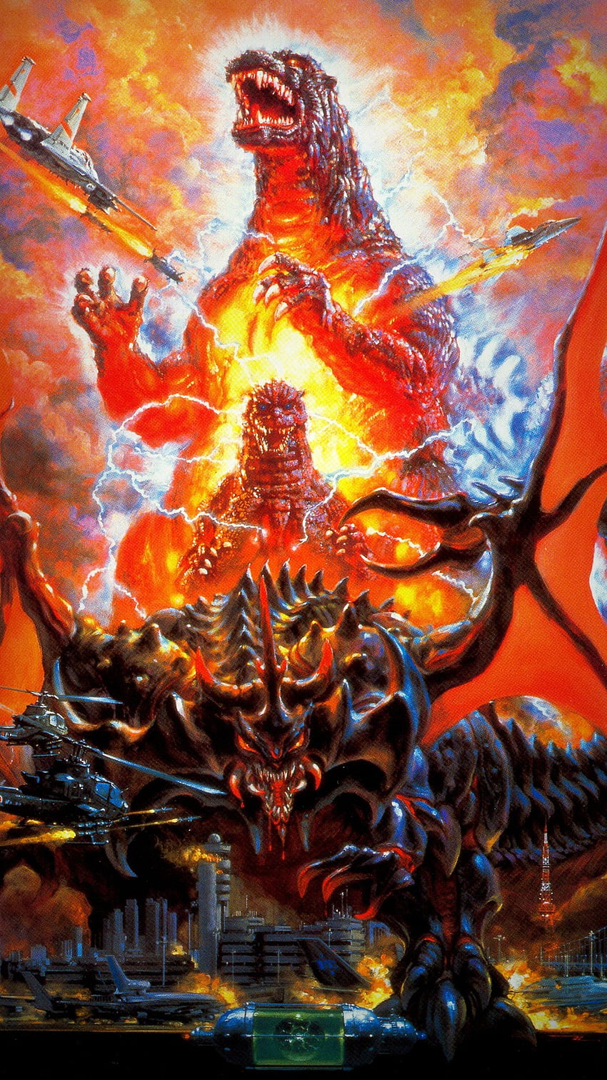 Godzilla vs. Destoroyah (1995) Phone, Godzilla & Mechagodzilla HD phone wallpaper