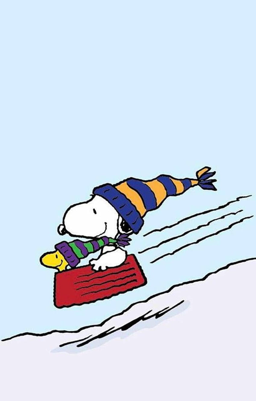 Snoopy Sled Riding